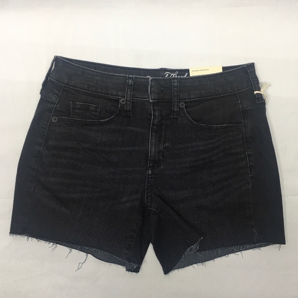 Universal Thread Womens  Black Denim  Midi  Shorts